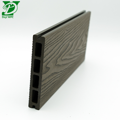 3D βαθιά ανάγλυφη WPC κούφιο πυρήνα WPC Decking